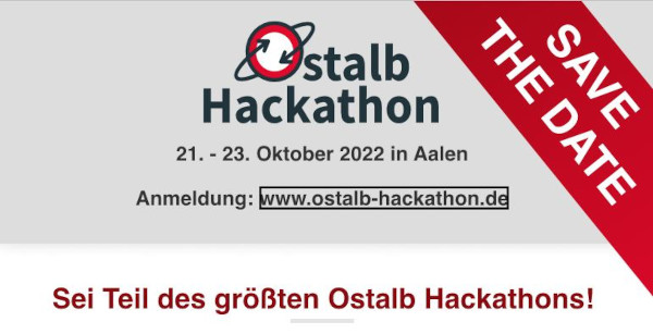 Titelbild des Ostalb Hackathons im Oktober 2022