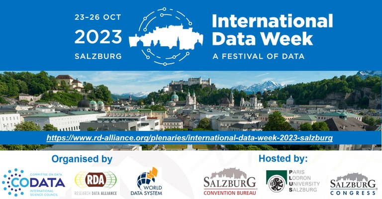 Titelbild für die International Data Week 2023